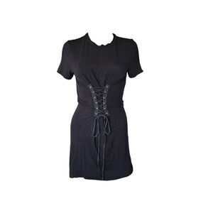 y2k mall goth corset mini dress
